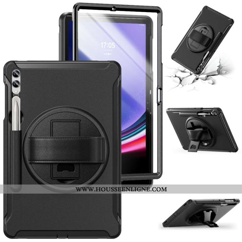 Coque Samsung Galaxy Tab S9 FE Plus/S9 Plus/ S8 Plus/S7 Plus Support pour Stylo et Béquille