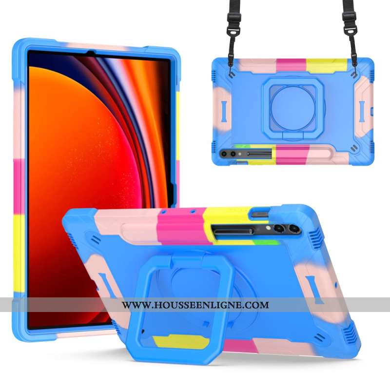 Coque Samsung Galaxy Tab S9 Plus / Tab S9 FE Plus Design avec Bandoulière