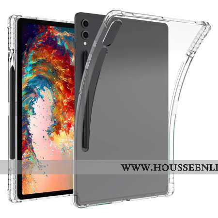 Coque Samsung Galaxy Tab S9 Plus Transparente avec Coins Renforcés et Porte-Stylet