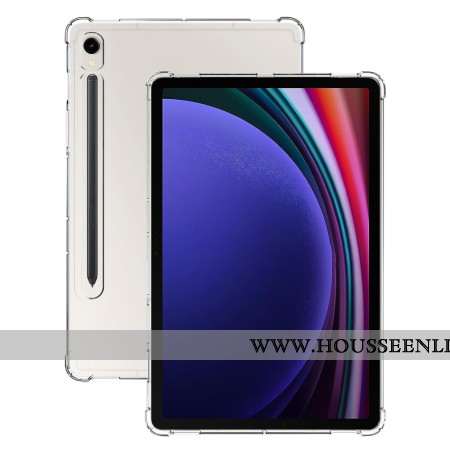 Coque Samsung Galaxy Tab S9 Transparente Coins Renforcés