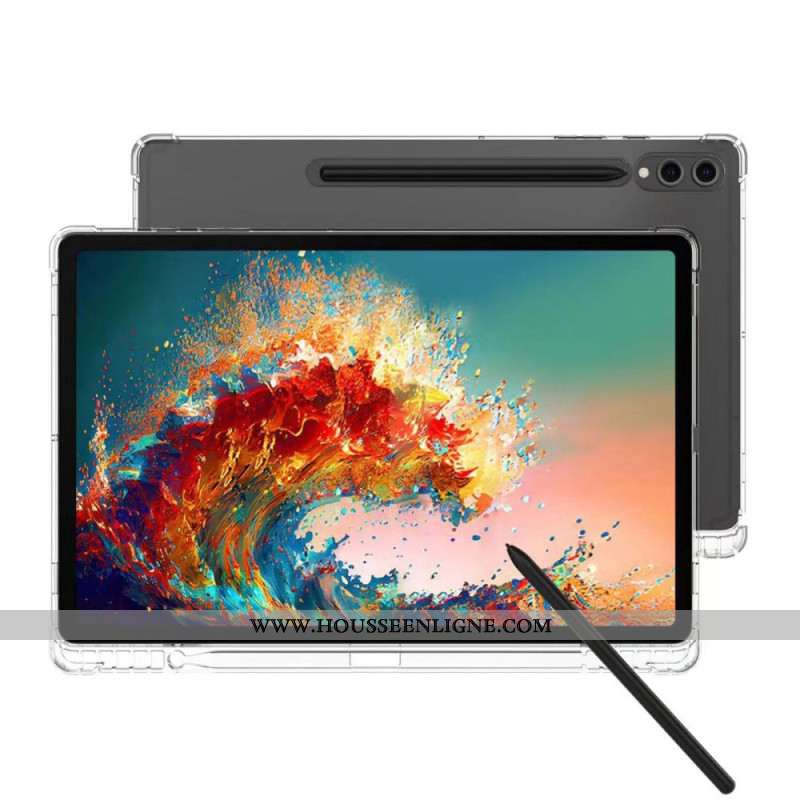 Coque Samsung Galaxy Tab S9 Ultra Transparente Porte-Stylet