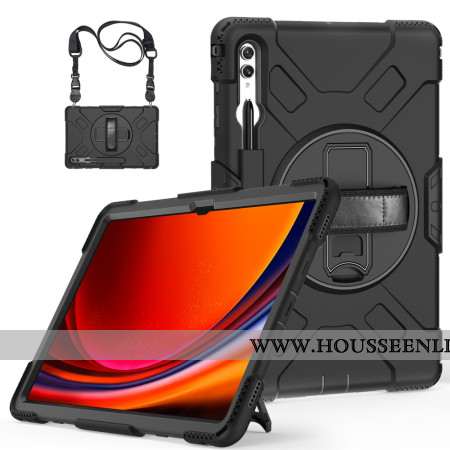 Coque Samsung Galaxy Tab S9 Ultra avec Support et Bandoulière Antichoc