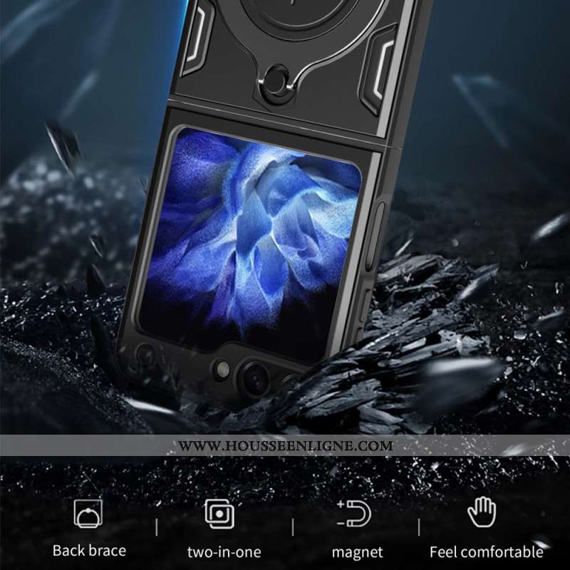 Coque Samsung Galaxy Z Flip 5 Anneau-Support Intégré