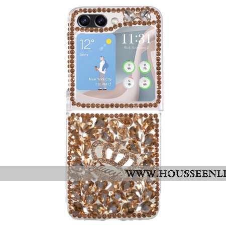 Coque Samsung Galaxy Z Flip 5 Breloques Couronne