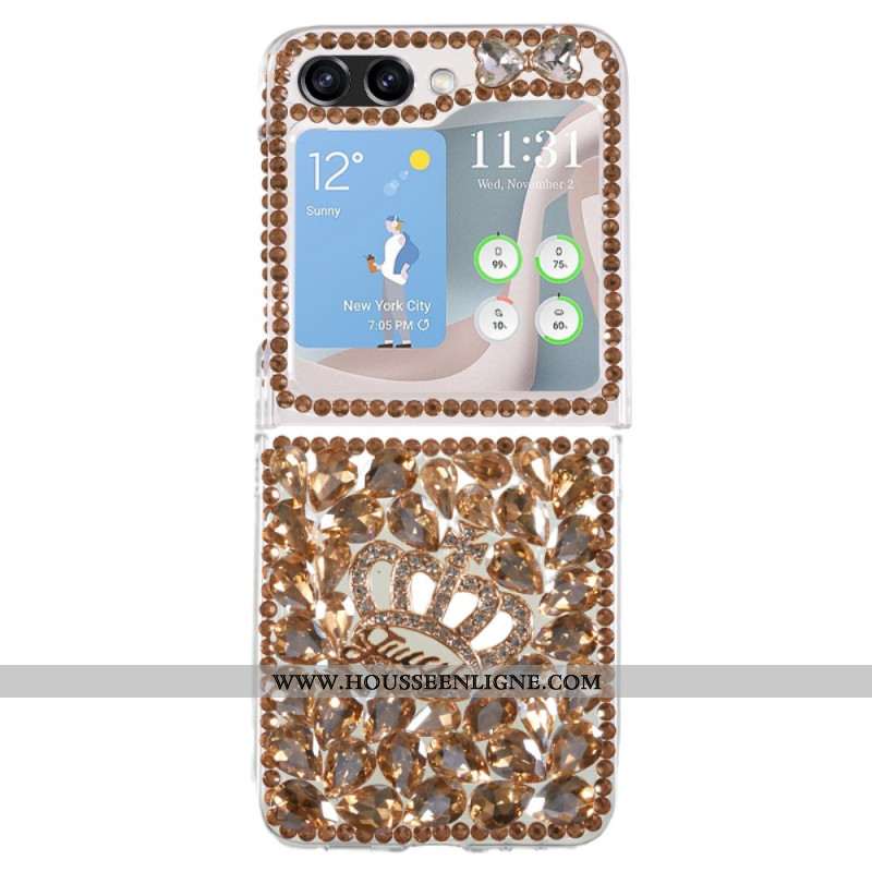 Coque Samsung Galaxy Z Flip 5 Breloques Couronne