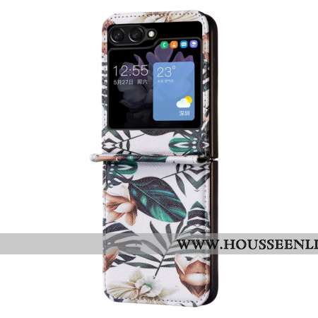 Coque Samsung Galaxy Z Flip 5 Feuilles