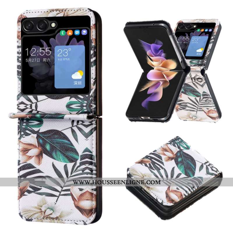 Coque Samsung Galaxy Z Flip 5 Feuilles