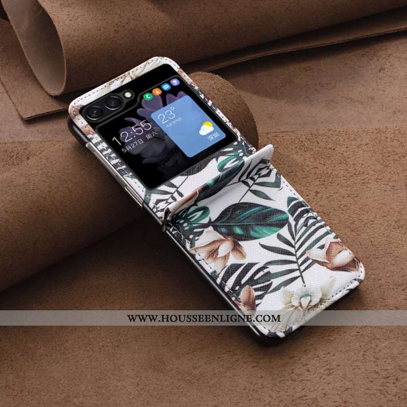 Coque Samsung Galaxy Z Flip 5 Feuilles