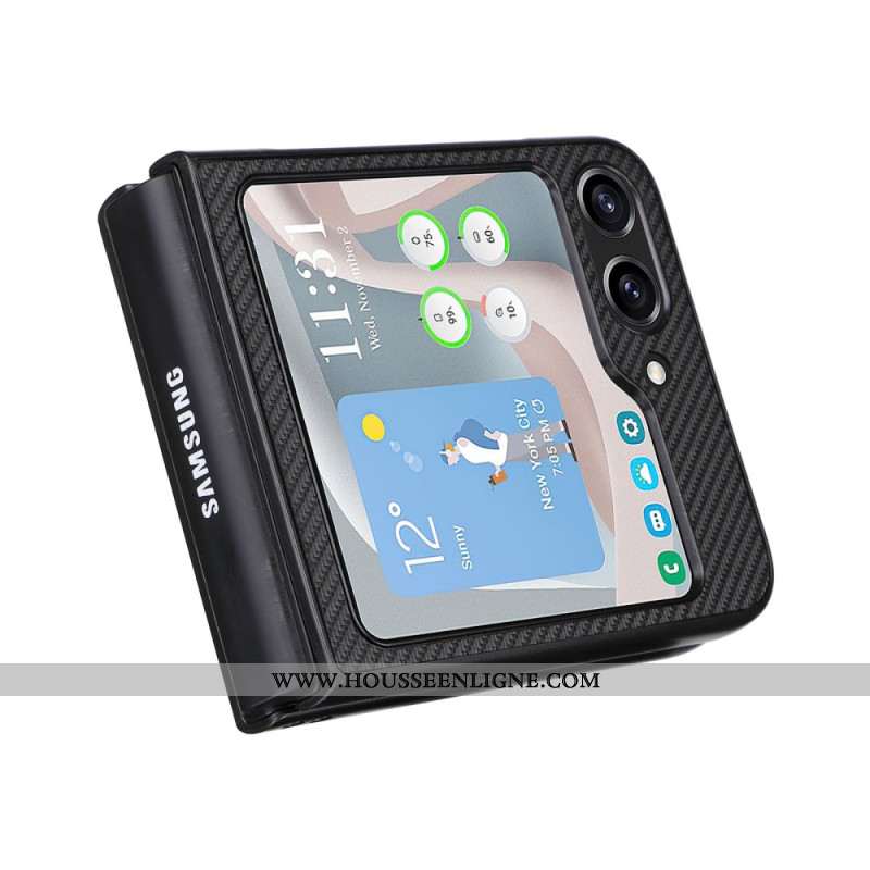 Coque Samsung Galaxy Z Flip 5 Fibre Carbone Classique