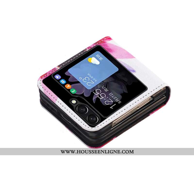 Coque Samsung Galaxy Z Flip 5 Fleur Aquarelle