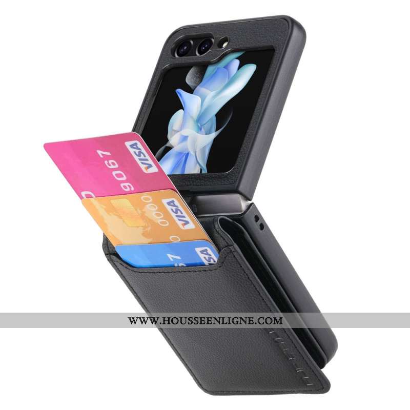 Coque Samsung Galaxy Z Flip 5 Porte-Cartes et Anneau