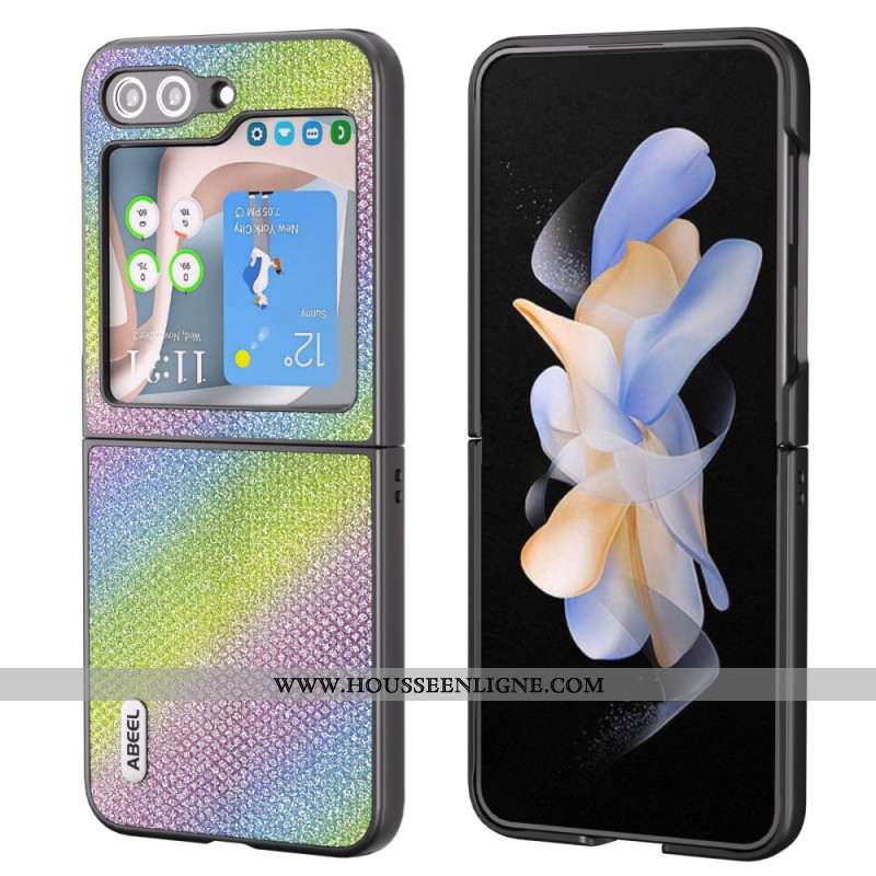 Coque Samsung Galaxy Z Flip 5 Simili Cuir ABEEL