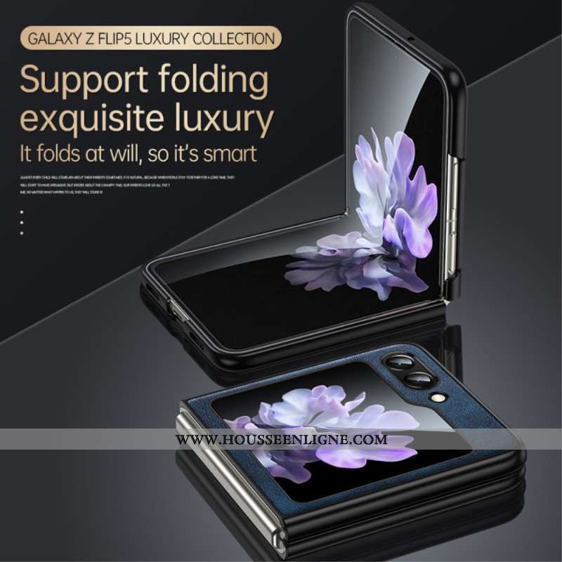 Coque Samsung Galaxy Z Flip 5 Simili Cuir SULADA