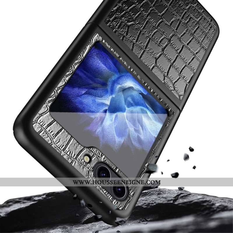 Coque Samsung Galaxy Z Flip 5 Style Croco