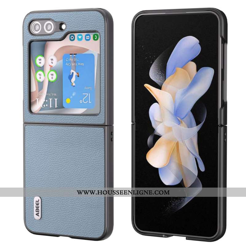 Coque Samsung Galaxy Z Flip 5 Style Cuir ABEEL