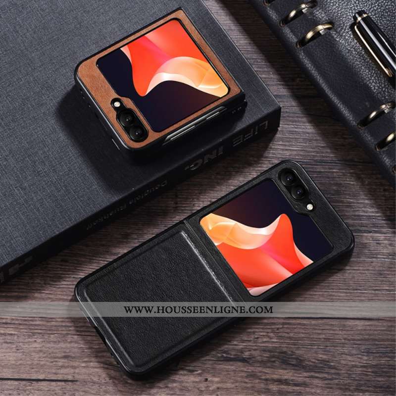 Coque Samsung Galaxy Z Flip 5 Style Cuir