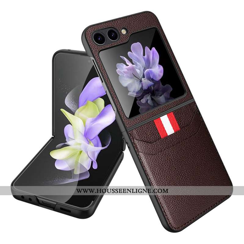 Coque Samsung Galaxy Z Flip 5 Style Cuir Porte-Cartes