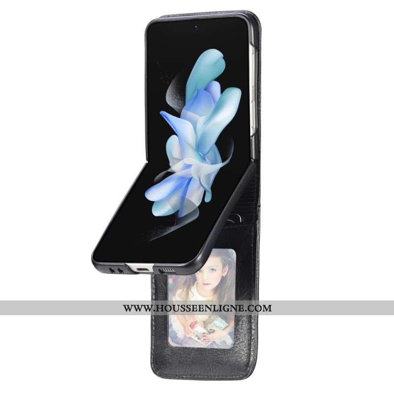 Coque Samsung Galaxy Z Flip 5 Style Cuir Porte-Cartes