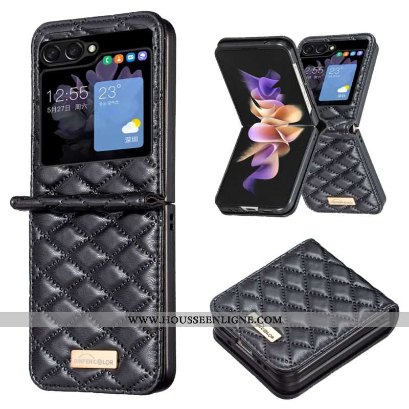 Coque Samsung Galaxy Z Flip 5 Style Matelassé Binfen Color