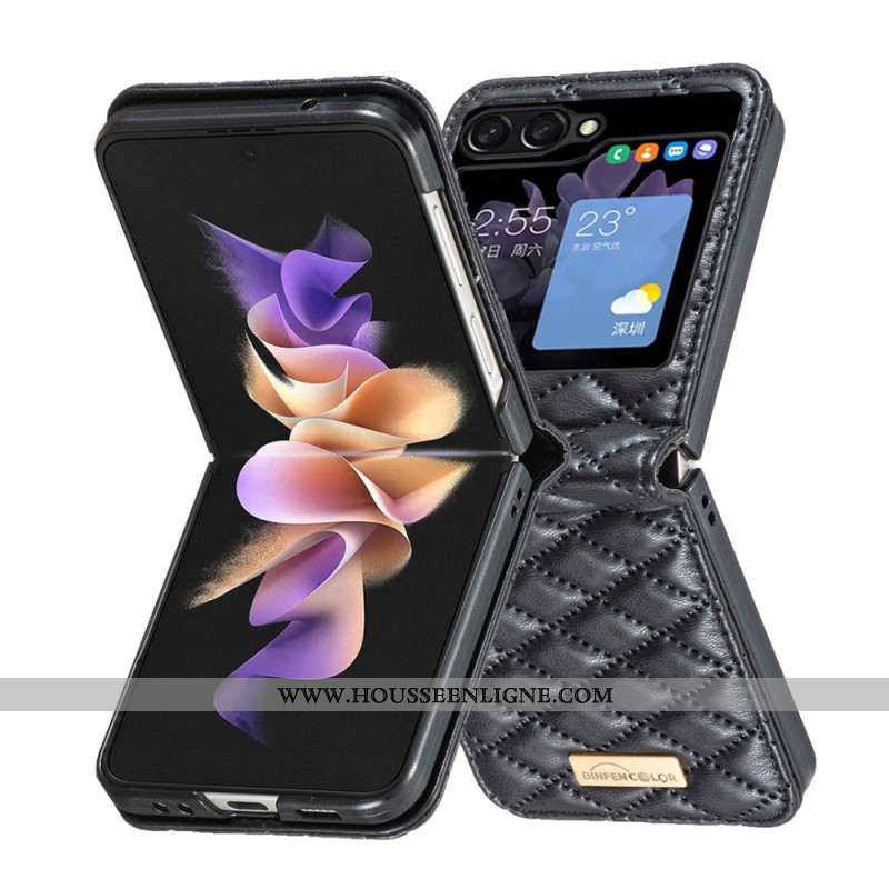 Coque Samsung Galaxy Z Flip 5 Style Matelassé Binfen Color