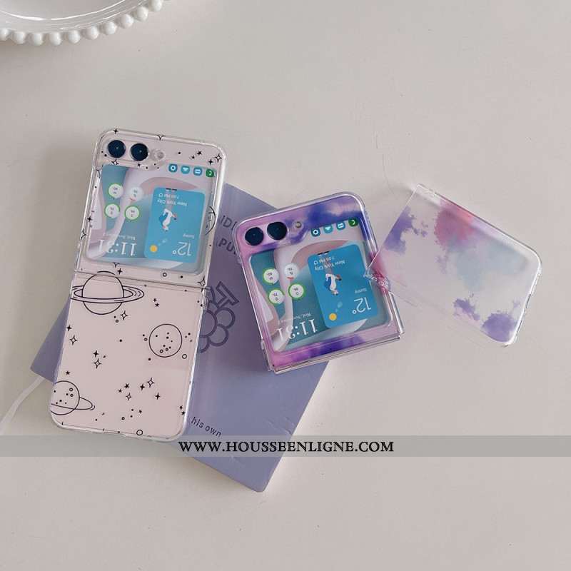 Coque Samsung Galaxy Z Flip 5 Transparente Ciel