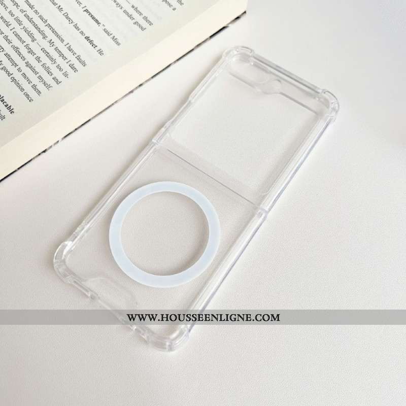 Coque Samsung Galaxy Z Flip 5 Transparente Compatible Magsafe