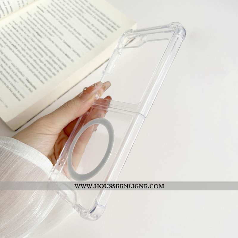 Coque Samsung Galaxy Z Flip 5 Transparente Compatible Magsafe