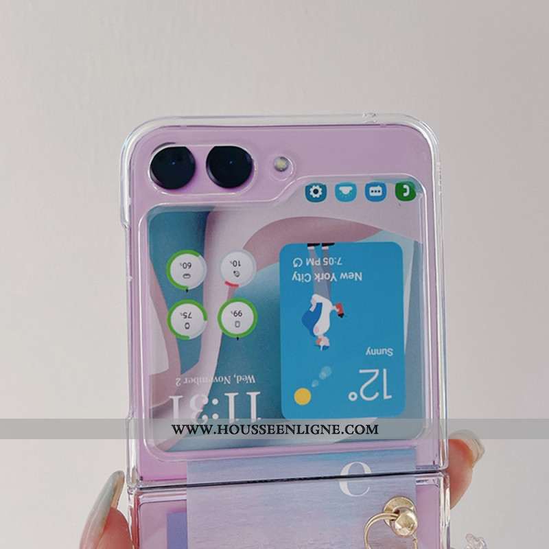 Coque Samsung Galaxy Z Flip 5 Transparente Destination