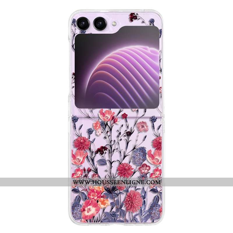 Coque Samsung Galaxy Z Flip 5 Transparente Fleurie