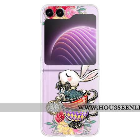 Coque Samsung Galaxy Z Flip 5 Transparente Lapin