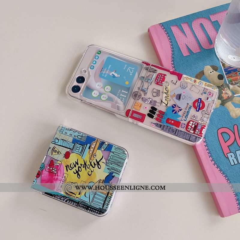 Coque Samsung Galaxy Z Flip 5 Transparente Londres