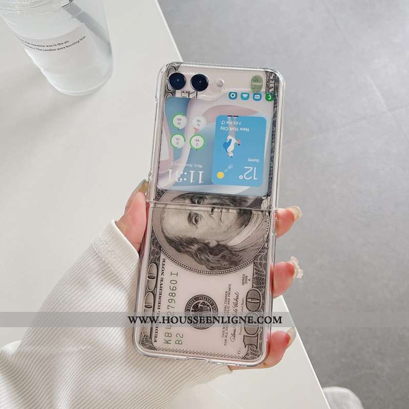 Coque Samsung Galaxy Z Flip 5 Transparente Money Money