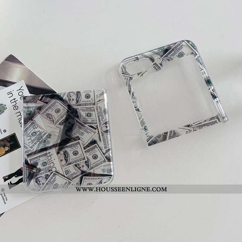 Coque Samsung Galaxy Z Flip 5 Transparente Money Money