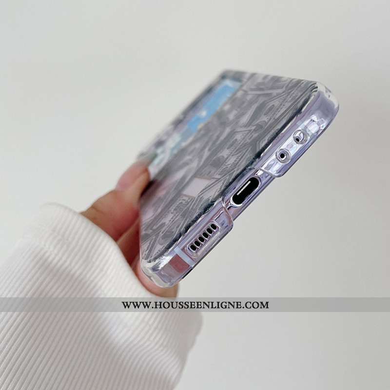 Coque Samsung Galaxy Z Flip 5 Transparente Money Money