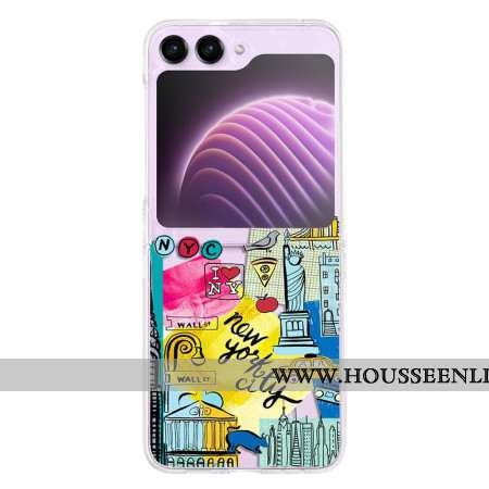 Coque Samsung Galaxy Z Flip 5 Transparente New York