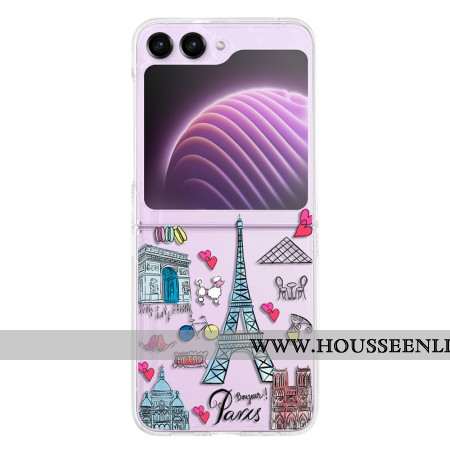 Coque Samsung Galaxy Z Flip 5 Transparente Paris