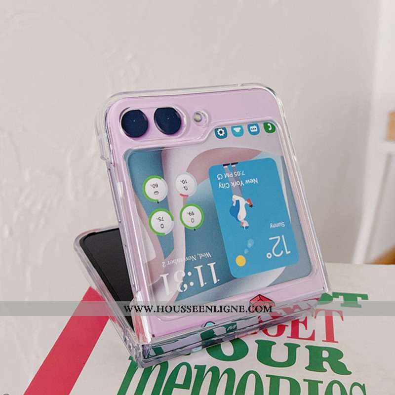 Coque Samsung Galaxy Z Flip 5 Transparente Petits Objets