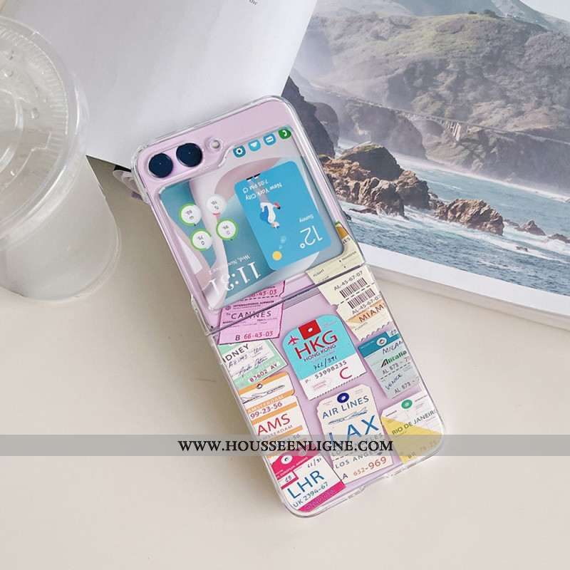 Coque Samsung Galaxy Z Flip 5 Transparente Voyage