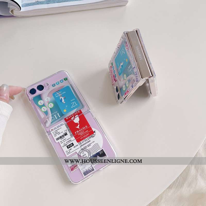 Coque Samsung Galaxy Z Flip 5 Transparente Voyage