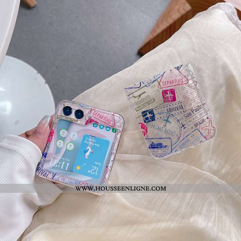 Coque Samsung Galaxy Z Flip 5 Transparente Voyage