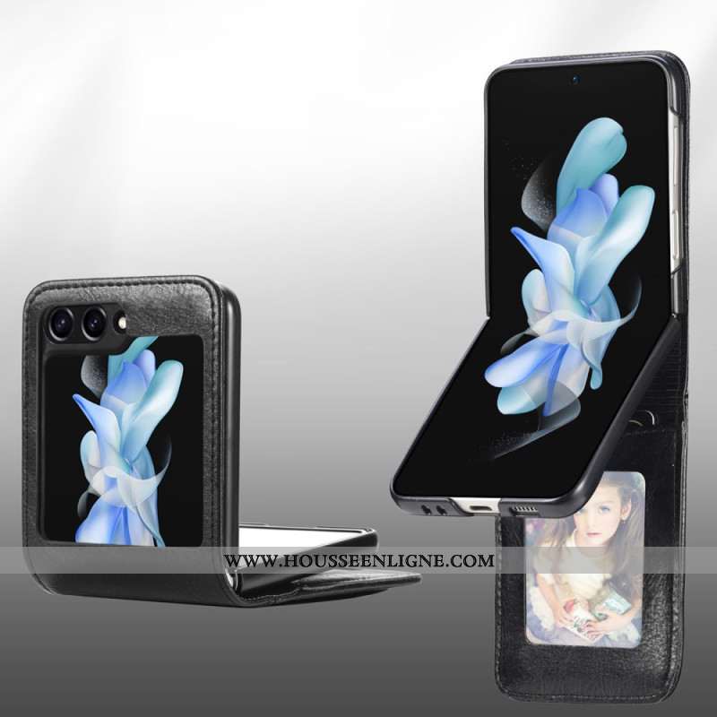 Coque Samsung Galaxy Z Flip 5 Vintage Porte-Cartes