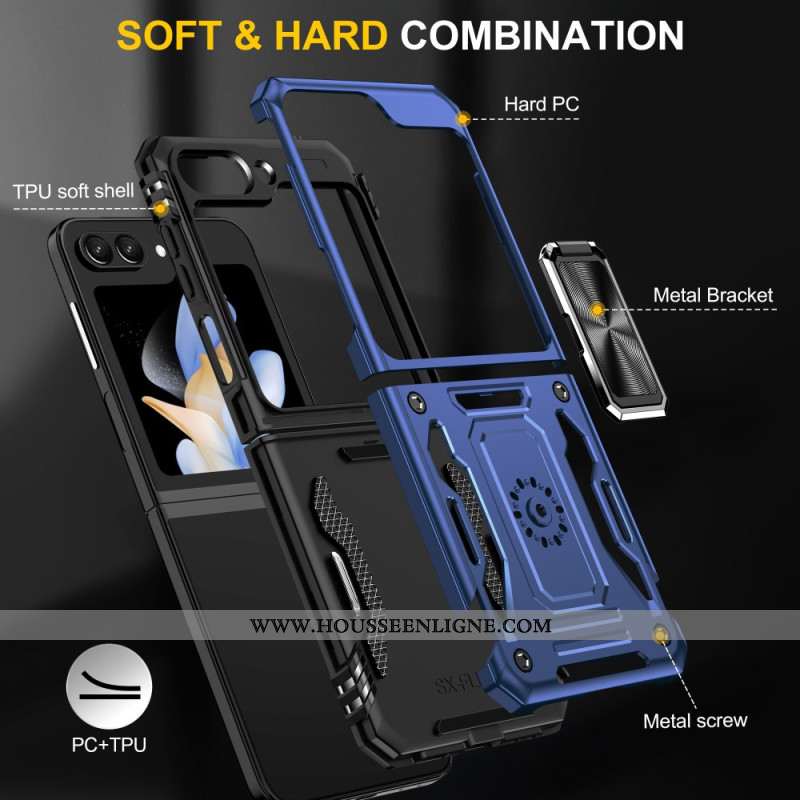 Coque Samsung Galaxy Z Flip 6 Anneau-Support Série Armor