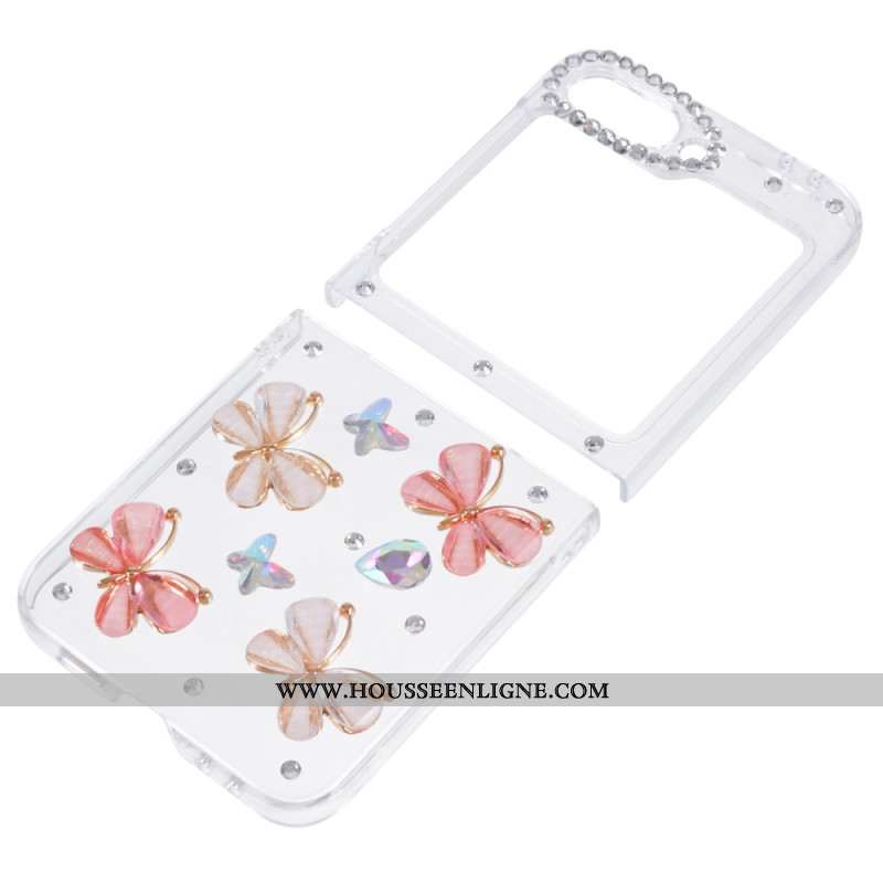 Coque Samsung Galaxy Z Flip 6 Décoration Strass