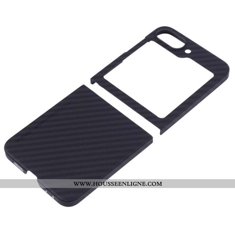 Coque Samsung Galaxy Z Flip 6 Fibre Carbone X-LEVEL