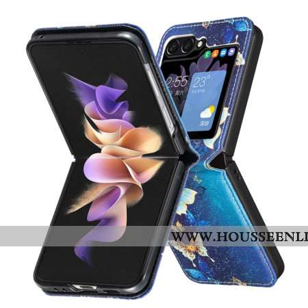 Coque Samsung Galaxy Z Flip 6 Papillons dorés