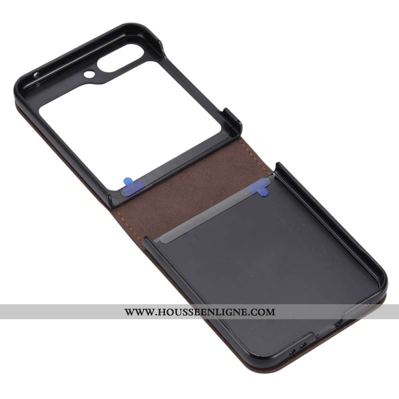 Coque Samsung Galaxy Z Flip 6 Simili Cuir