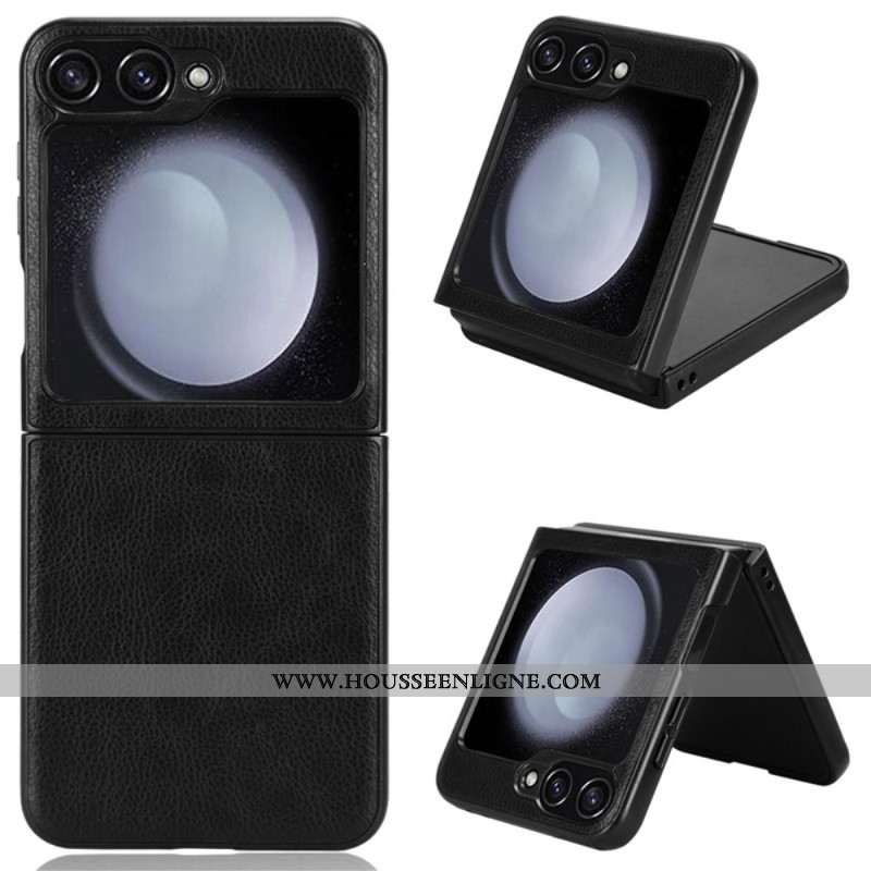 Coque Samsung Galaxy Z Flip 6 Simili Cuir Vintage