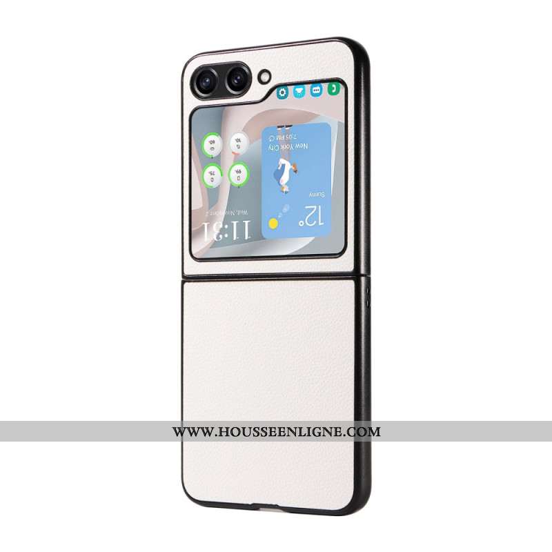 Coque Samsung Galaxy Z Flip 6 Style Cuir Discret