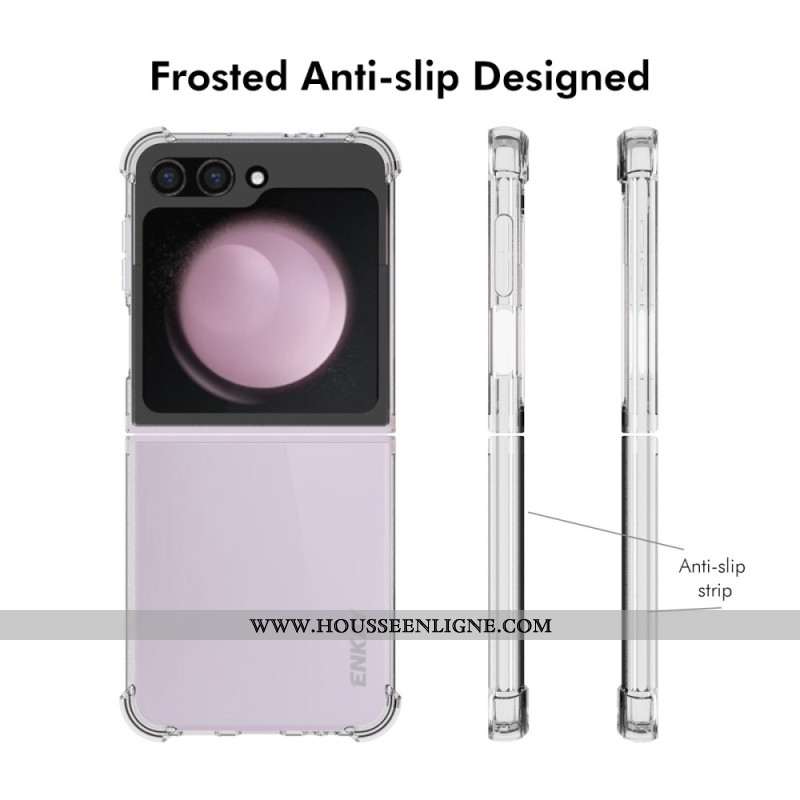 Coque Samsung Galaxy Z Flip 6 Transparente Coins Renforcés ENKAY