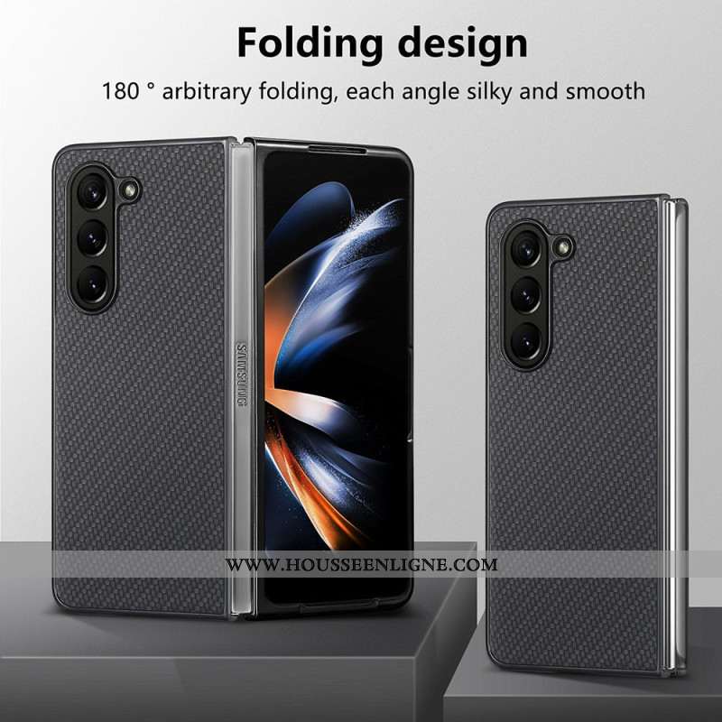 Coque Samsung Galaxy Z Fold 5 Fibre Carbone Classique